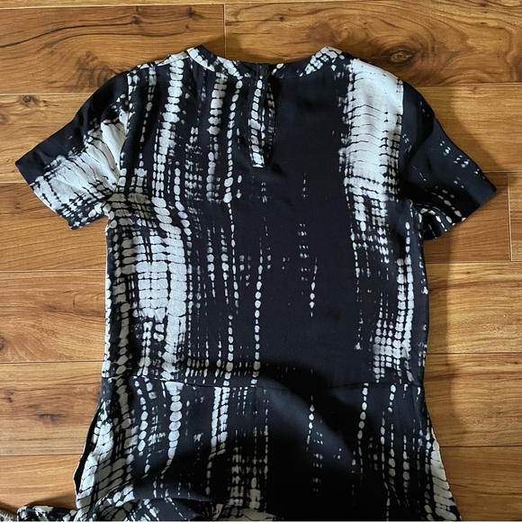 A.L.C. Louis Silk Abstract Mini Dress 6 - Picture 9 of 11